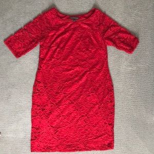 Chris McLaughlin, Red lace dress, size 14